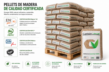 Carbón verde pellet – 88 sacos