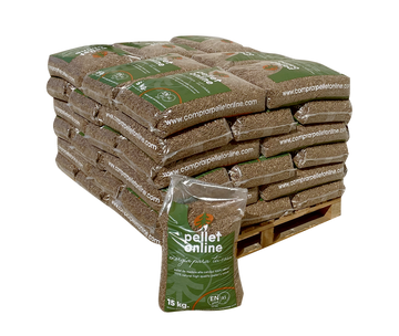 Pellets ENplus A1 Premium – Medio Palet 630 kg (42×15 kg)