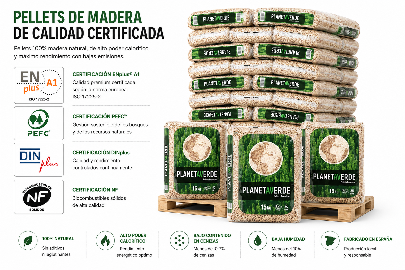 Planeta verde – palet de 77 sacos